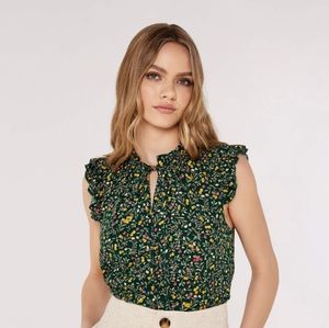 Floral Ditsy forest top